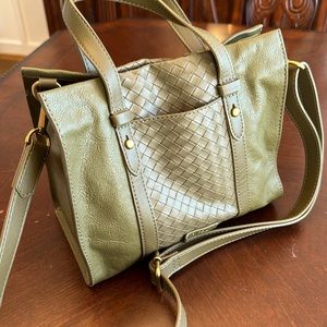 Fossil Kingston Satchel Green Moss (like new)